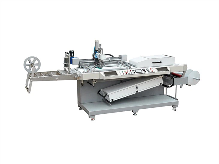 W pełni automatyczna maszyna do drukowania taśm z sitodrukiem do rolki